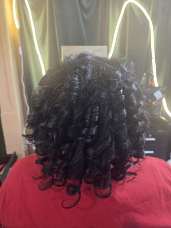 Silk press &amp; curl